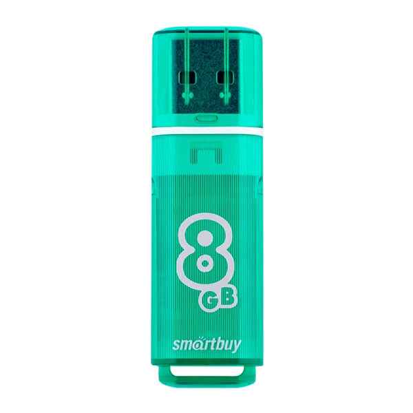 Флеш-накопитель Smartbuy Glossy 8GB USB2.0 пластик зеленый