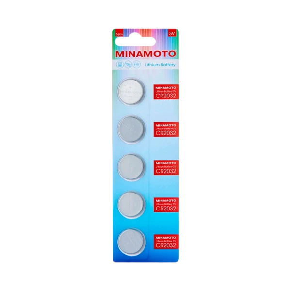 Батарейка Minamoto CR2032 BL5 Lithium 3V (5/100/5000)