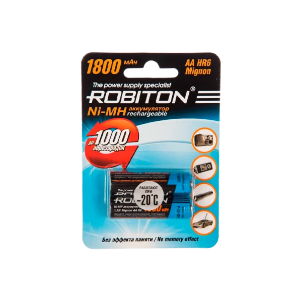 Аккумулятор ROBITON 1800MHAA-2 BL2 (2/50/200)