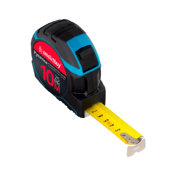 Рулетка измерительная Smartbuy Tools 10м*25мм пластик прорезиненная
