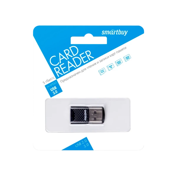 Картридер Smartbuy 3120 USB3.0 microSD черный