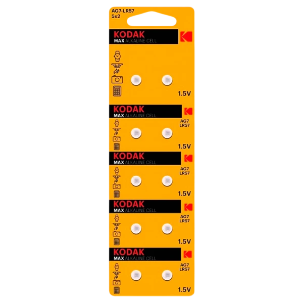 Батарейка Kodak G7/LR926/LR57/395A/195 BL10 Alkaline 1.5V (10/100/1000)