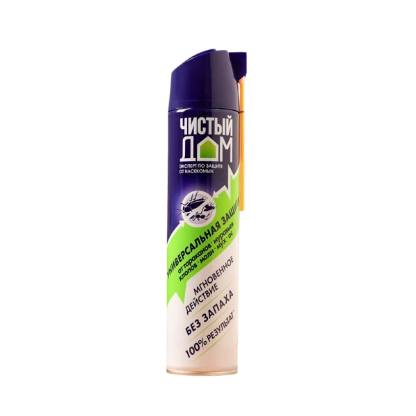 Аэрозоль Чистый дом 600мл универсальный от насекомых (1/24)