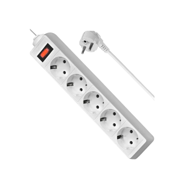 Сетевой фильтр Defender ES Lite 4р.С/З 10A 125 Дж 1.8м белый (1/45)