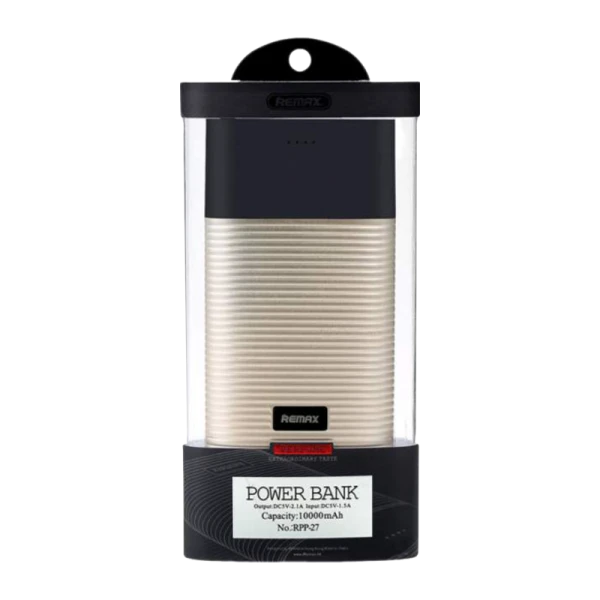 Внешний аккумулятор Remax RPP-27 Perfume 10000mAh 2.1A 2USB золотой
