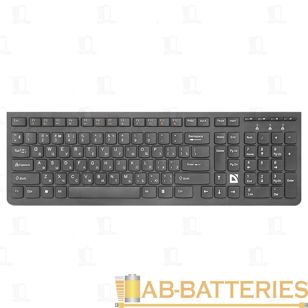 Клавиатура беспроводная Defender SM-535 UltraMate классическая USB мультимед. черный (1/20)