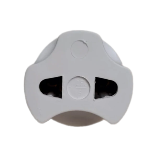 Сетевой переходник Без бренда "Треугольник" 1р.Б/З белый