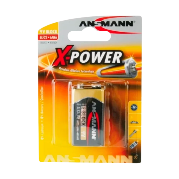 Батарейка ANSMANN X-POWER&nbsp;&nbsp;6LR61 BL1
