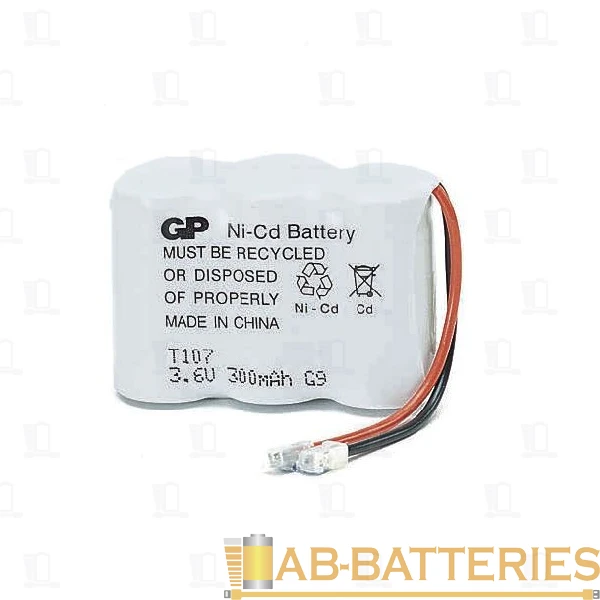 Аккумулятор для радиотелефонов GP T107 BL1 NI-CD 300mAh (1/10/100)