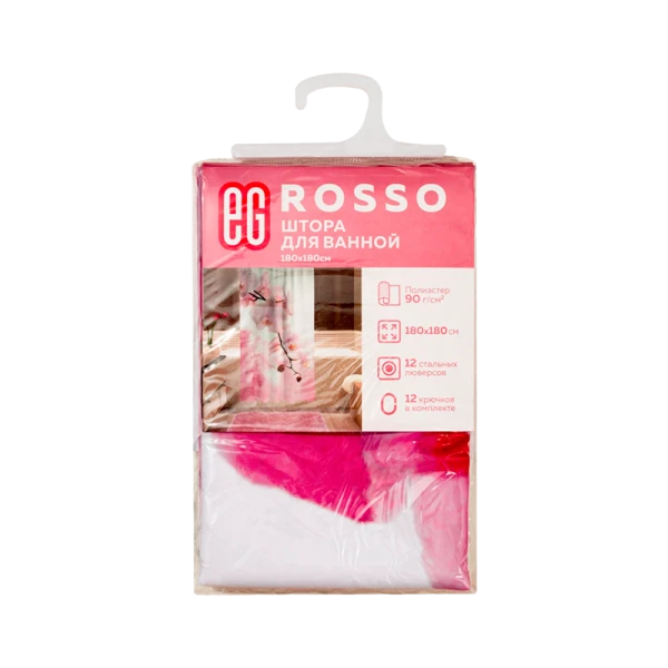 ЕГ Rosso Штора для ванной 180x180 см (1/12)