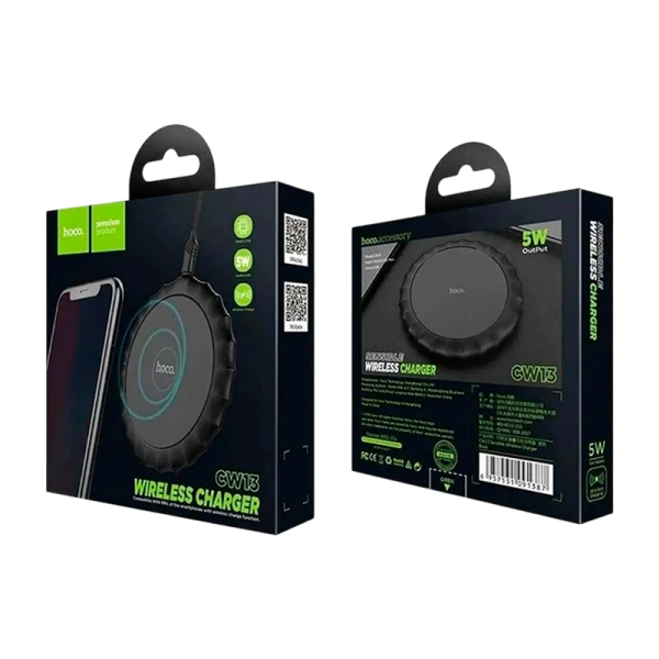 Беспроводное З/У HOCO CW13 2.0A 5W черный (1/30/120)