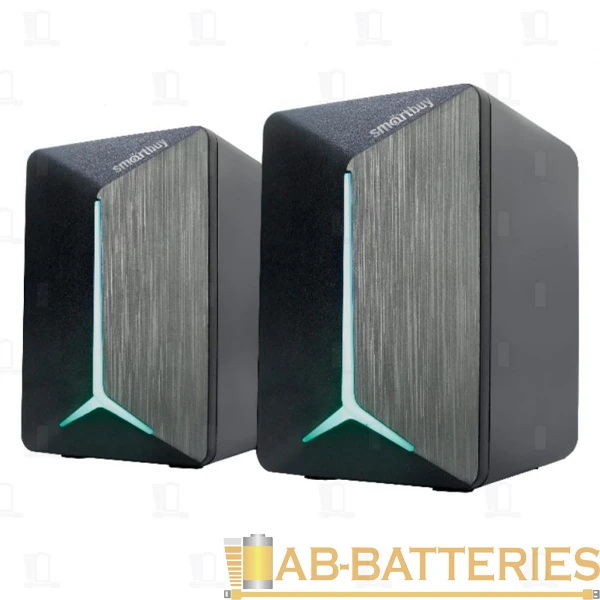 Колонки 2.0 Smartbuy BLADE 6W RGB USB+Jack 3.5мм черный (1/40)