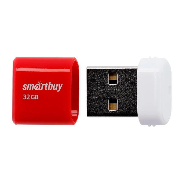 Флеш-накопитель Smartbuy Lara 32GB USB2.0 пластик красный