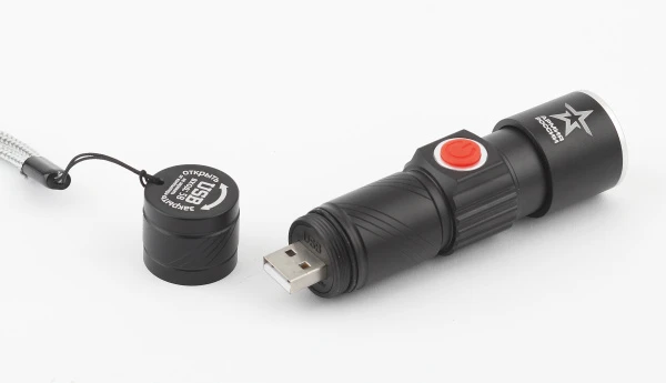 Фонарь универсальный ЭРА MA-601 Циркон АРМИЯ РОССИИ 3W 1LED от аккумулятора 3 режима черный