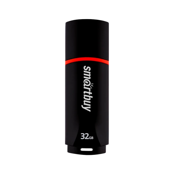 Флеш-накопитель Smartbuy Crown Compact 32GB USB2.0 пластик черный