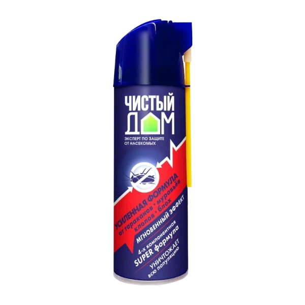 Аэрозоль Чистый дом 400мл универсальный усиленного действия от насекомых (1/24)
