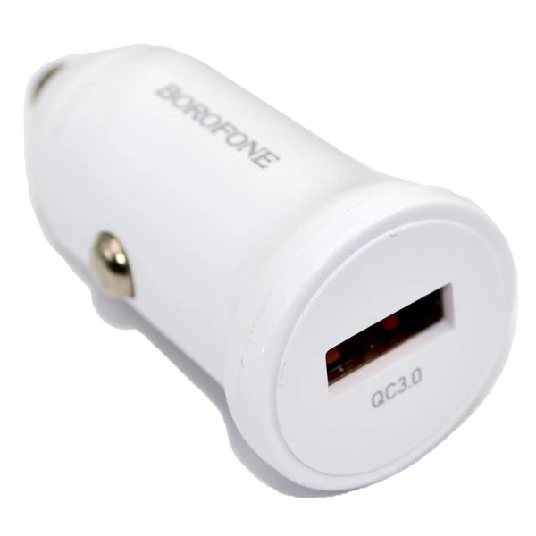 Автомобильное З/У Borofone BZ18 1USB 2.1A 18W QC3.0 с кабелем Type-C черный (1/48/192)