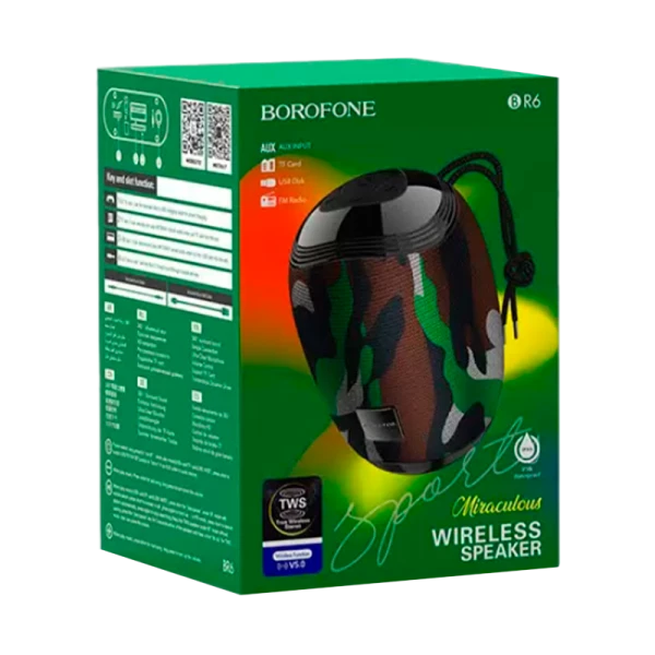 Портативная колонка Borofone BR6 bluetooth 5.0 microSD камуфляж (1/60)