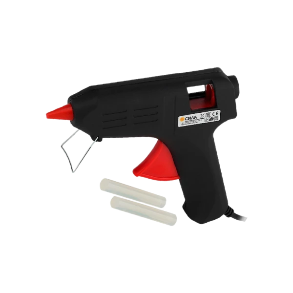 Клеевой пистолет СИЛА SGG60-01 60Bт под стержень 11мм в комплекте 11мм х 7cм 2 шт