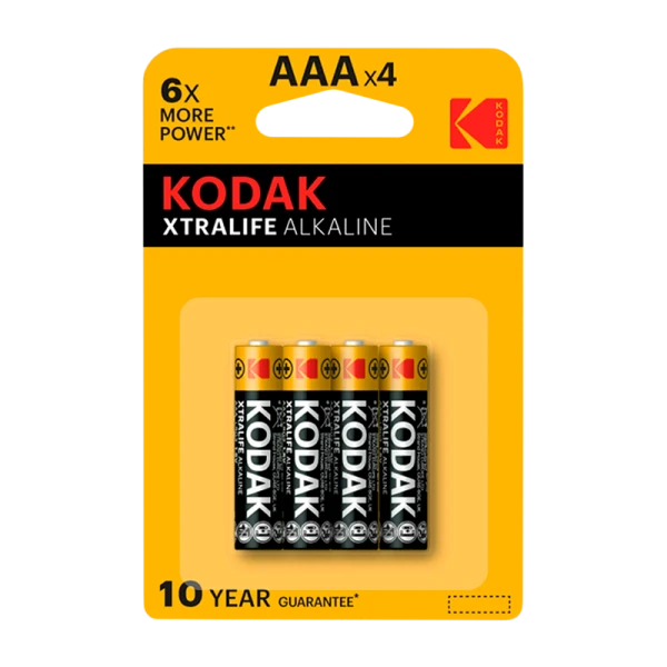 Батарейка Kodak XTRALIFE LR03 AAA BL4 Alkaline 1.5V (4/40/200/32000)