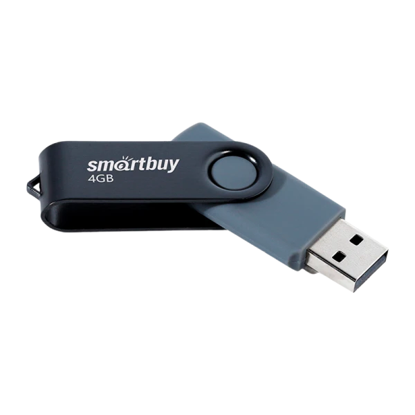 Флеш-накопитель Smartbuy Twist 4GB USB2.0 пластик черный