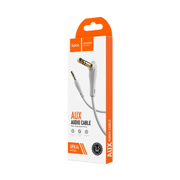 Кабель AUX HOCO UPA14 Jack 3.5mm (m)-Jack 3.5mm (m) 1.0м TPE серый (1/30/300)