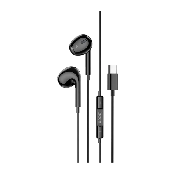 Наушники вставные HOCO M1 Max с микр. Type-C (m) черный (1/32/192)