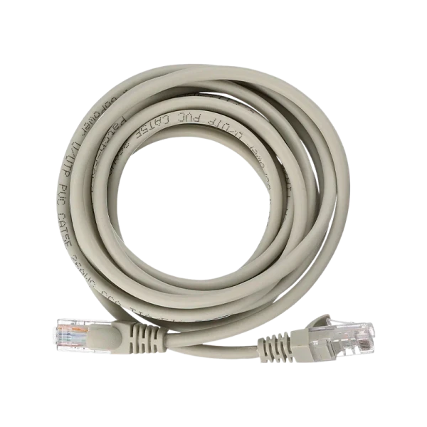 Патч-корд GoPower RJ-45 (m)-RJ-45 (m) 3.0м кат.5е ПВХ 26AWG CCA серый в пакете (1/100)
