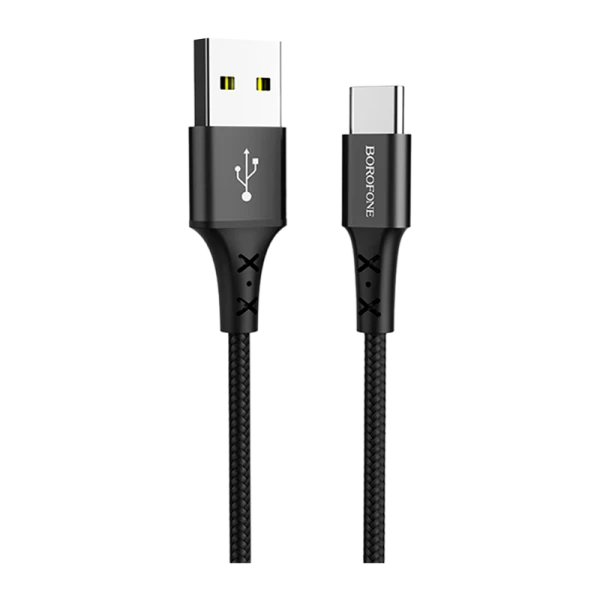 Кабель Borofone BX20 USB (m)-Type-C (m) 1.0м 2.0A нейлон черный (1/648)