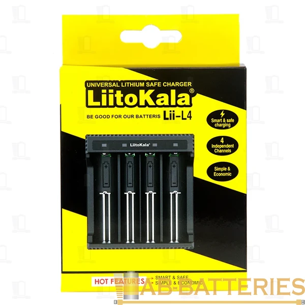 З/У для аккумуляторов LiitoKala Lii-L4 26650-10440 Li-ion 4 слота