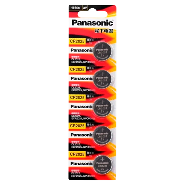 Батарейка Panasonic Power Cells CR2025 BL5 Lithium 3V CN (Китай) (5/100/500)