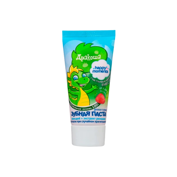 Зубная паста Дракоша Клубника для детей 60мл (1/30)