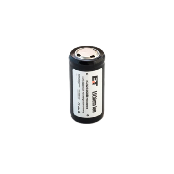 Аккумулятор ET ICR26500B&nbsp;&nbsp;Protected 26.0*50.0, 3200mAh, Li-Ion (2/400)