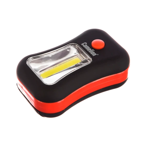 Фонарь туристический Camelion LED51520 3W 3COB от батареек IPX4 черный (1/8/24)