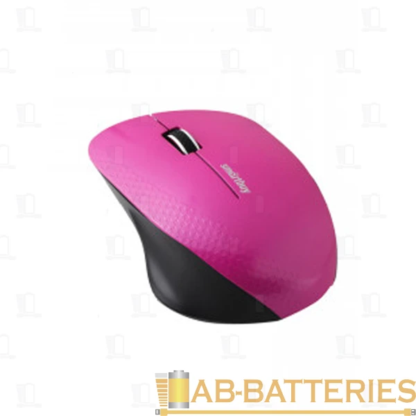 Мышь беспроводная Smartbuy 309AG классическая USB розовый черный (1/40)