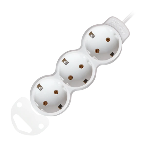 Удлинитель Smartbuy NEW 3р.С/З 16A 10.0м ПВС 3x1мм² белый