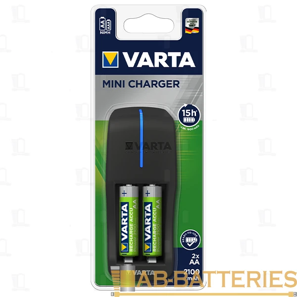 З/У для аккумуляторов Varta Mini Charger (57646) AA/AAA 2 слота +2AA 2100mAh