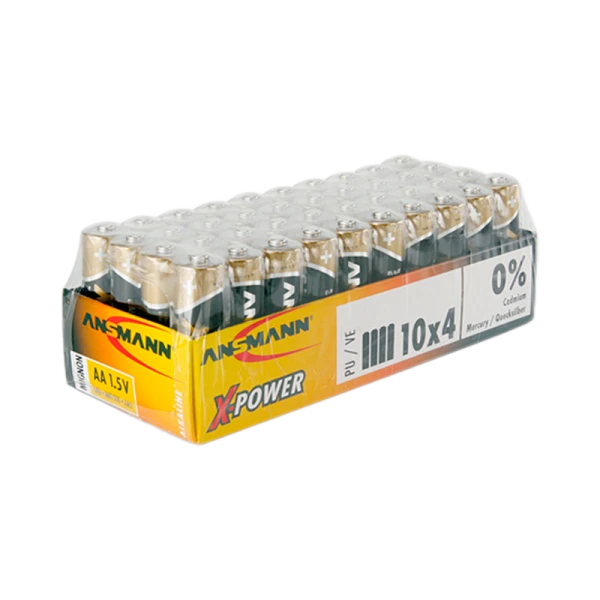 Батарейка ANSMANN X-POWER LR6 SR4, в упак 40 шт