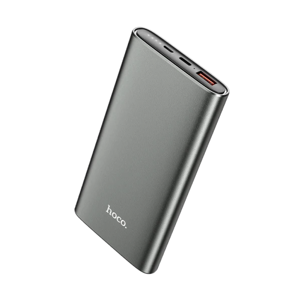 Внешний аккумулятор HOCO J83 10000mAh 3.0A 1USB/Type-C QC3.0 серый (1/24)