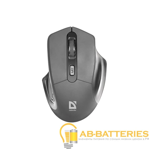 Мышь беспроводная Defender MB-345 Datum классическая USB черный (1/40)