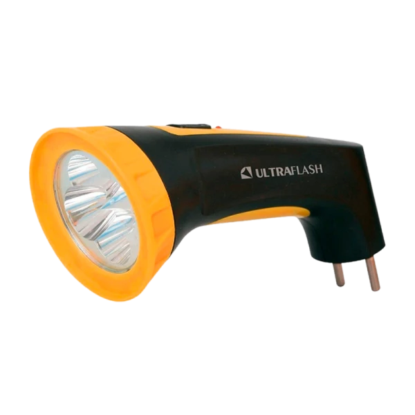Фонарь туристический Ultraflash LED3804M 0.32W 4LED от аккумулятора прямая подзарядка черный желтый