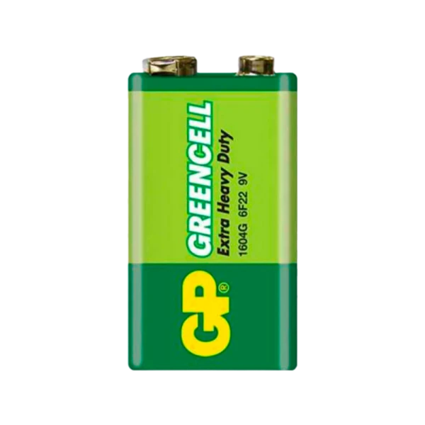 Батарейка GP GreenCell Крона 6F22 Shrink 1 Heavy Duty 9V (1/10/500) R