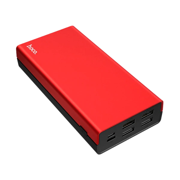 Внешний аккумулятор HOCO J66A 20000mAh 2.0A 4USB/Type-C красный (1/31)