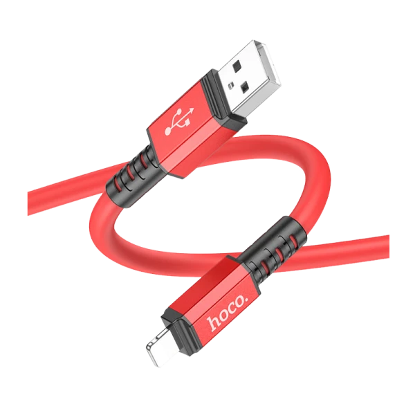 Кабель HOCO X85 USB (m)-Type-C (m) 1.0м 3.0A TPE красный (1/35/350)