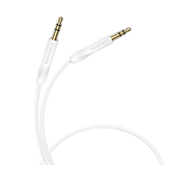 Кабель AUX Borofone BL16 Jack 3.5mm (m)-Jack 3.5mm (m) 1.0м ПВХ белый (1/360)