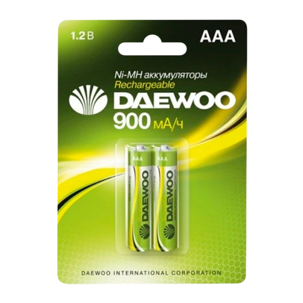 Аккумулятор бытовой Daewoo HR03 AAA BL2 NI-MH 900mAh (2/20/100)