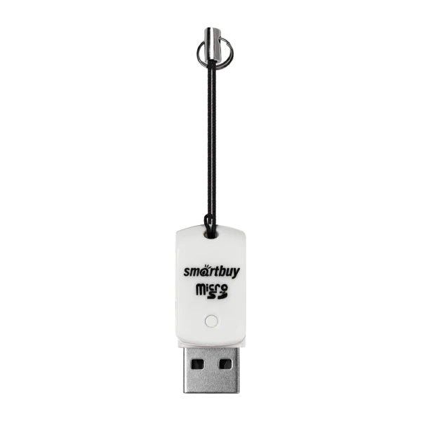 Картридер Smartbuy 706 USB2.0 microSD белый (1/20)