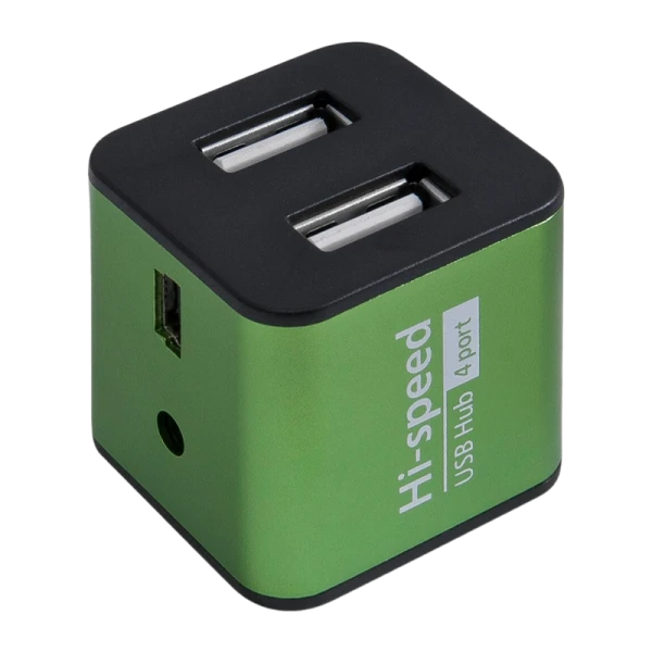 USB-Хаб Defender Quadro Iron 4USB зеленый (1/100)