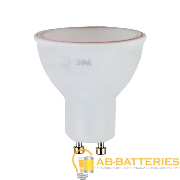 Лампа светодиодная ЭРА MR16 GU10 5W 4000К 220-240V софит Eco матовая (1/10/100)