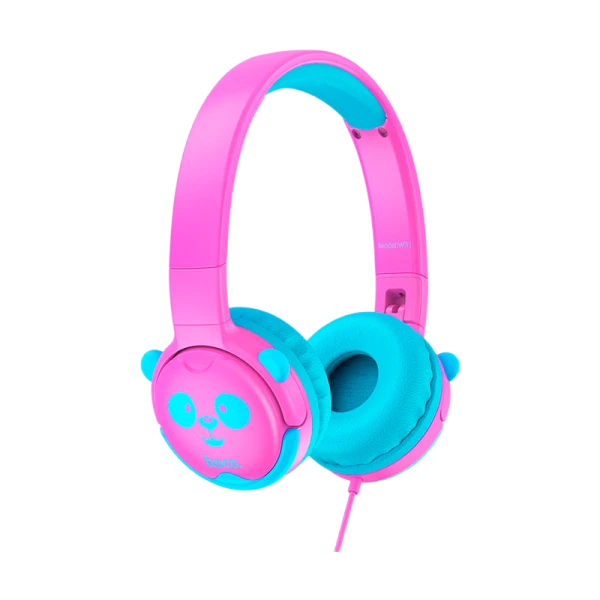 Наушники полноразмерные HOCO W31 с микр. для детей розовый (1/40)